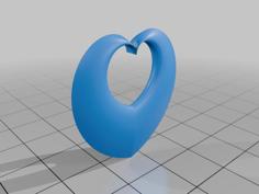 Heart Pendant 3D Printer Model