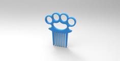 “Vago” Knuckle Duster Beard Comb By Nanogram Studio 3D Printer Model