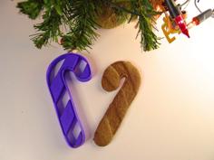 Christmas Cane Cookie Cutter 3D Printer Model