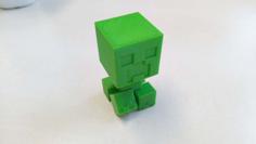 Minecraft Chibi Creeper (BobbleMob) 3D Printer Model