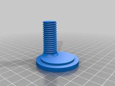 Excentric Nut And Bolt For Toilet Seat Cover 3D Printer Model