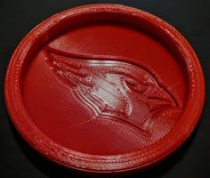 Arizona Cardinals Drink Coaster 3D Printer Model