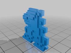 Pixel Tyrannomon 3D Printer Model