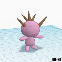 Pokemon Chespin – 3d Model – We3dUk 3D Printer Model