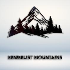 Minimalist Mountains Wall Art 3D Printer Model