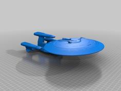 Star Trek Galaxy Dreadnought 1:2000 3D Printer Model