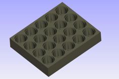 18650 Battery Rack (4×5), Springloaded 3D Printer Model