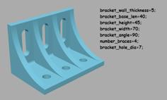 Angle Plate Customisable 3D Printer Model