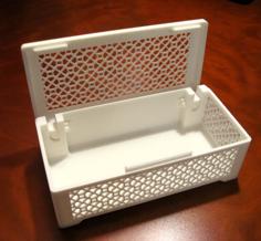 Hinged Box With Geometric Pattern 3D Printer Model