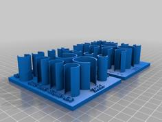 Coin Cell Battery Holder 3D Printer Model