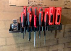 Tool Holders (Screwdrivers, Drill Bits, Tape Measure) 3D Printer Model