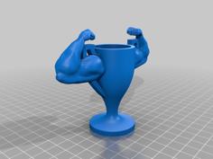 Muscle Trophy 3D Printer Model