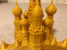 St. Basil’s Cathedral Optimized 3D Printer Model