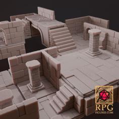 Printable Terrains – Dungeon Pack 2 3D Printer Model