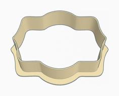 Simple Plaque Cookie Cutter (3 Sizes) 3D Printer Model