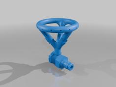 Plant Box Sprinkler Head Hose Adaptor 3D Printer Model