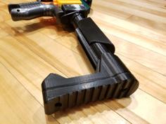 Minimalist Stock For Nerf And Airsoft 3D Printer Model