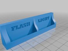 Flashlight Wall Mount 3D Printer Model