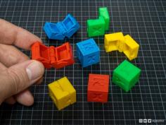 Hinged Calibration Cube 3D Printer Model