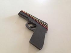 Rubber Band Gun For 3D Print 3D Printer Model