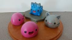 Slime Rancher – Pink Slime, Tabby Slime And Rock Slime 3D Printer Model