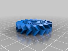 Sprung Extruder Gear 3D Printer Model