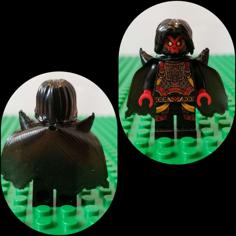 Printable LEGO Compatible Demon Cape 3D Printer Model