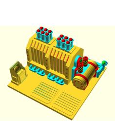 Modular Space Hulk Generator Objective 3D Printer Model