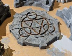 Fantasy Wargame Terrain – Teleport/Summoning Circles 3D Printer Model