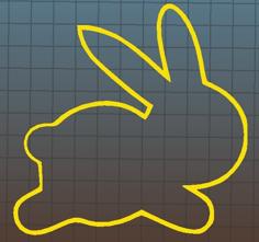 Easter Bunny Cookie Cutter 3D Printer Model