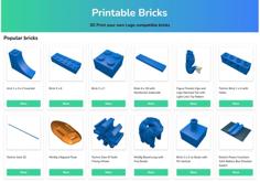 All LEGO® Parts And Compatible Bricks – PrintableBricks 3D Printer Model