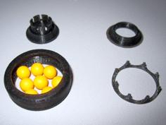 Caged Ball Bearing 3D Printer Model