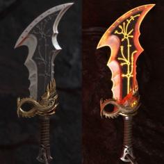 Blades Of Chaos – God Of War 3D Printer Model