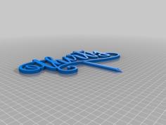 Thirty Cake Topper 3D Printer Model