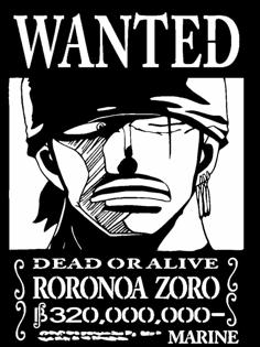 Wanted Poster Zoro 3D Printer Model