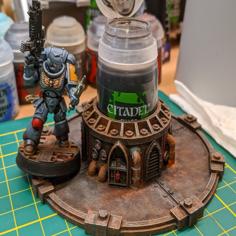 Themed Citadel Paint Holder – 40k Style 3D Printer Model