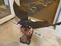 Toothless HTTYD With Led Light 3D Printer Model