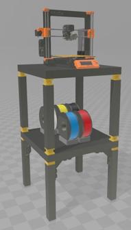 Prusa MK3S/MMU2S Ikea Lack Enclosure 3D Printer Model