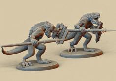 Lizard Men 28mm 3D Printer Model