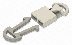 Sturdy Keychain Quick-release Buckle 3D Printer Model