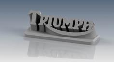 Triumph : Triumph-Namensschild / Triumph Plaque 3D Printer Model