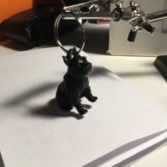 Bulldog- Bonzo Low Poly (added KeyRing) 3D Printer Model