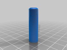 Threaded Tube For Chandelier (hollow) 3D Printer Model