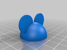 Customizable Theme Park Ear Hat 3D Printer Model