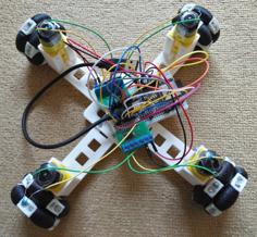 Wifi Controlled Omni Wheel Car(4 Wheels) 3D Printer Model