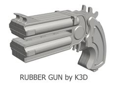 RUBBER GUN 3D Printer Model