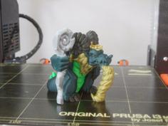 Moon Dragon (multi-material) 3D Printer Model