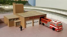 Fire Station No 4 (set) 3D Printer Model