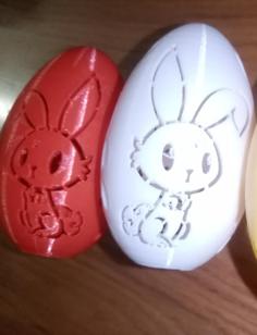 Easter Egg With Bunny 3D Printer Model