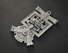 Aztec Pendant 3D Printer Model